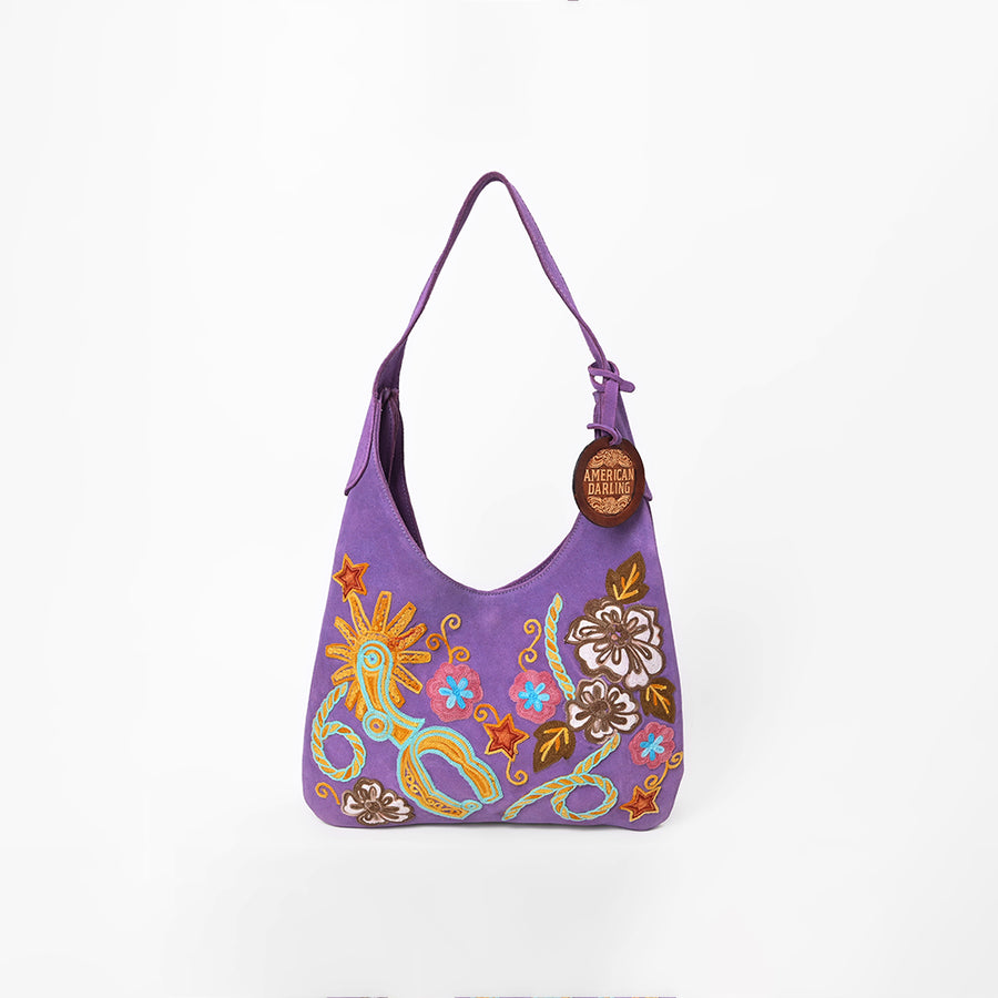 American Darling Western Hobo Bag Embroidered Floral Purse