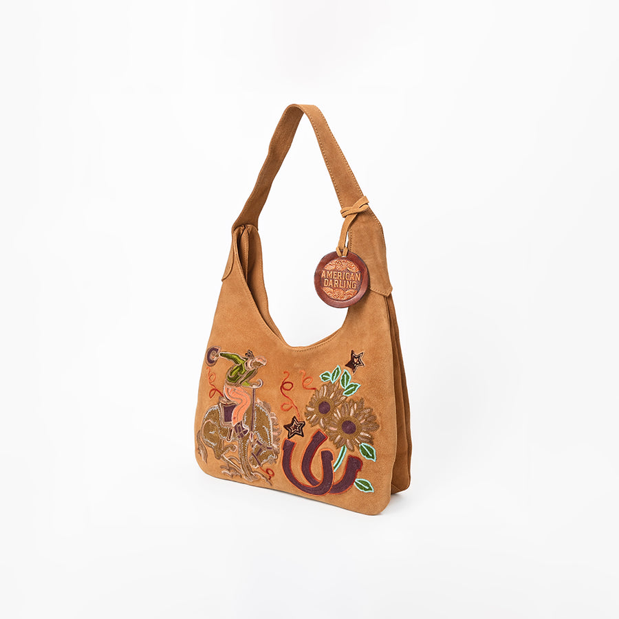 American Darling Western Hobo Bag Embroidered Floral Purse