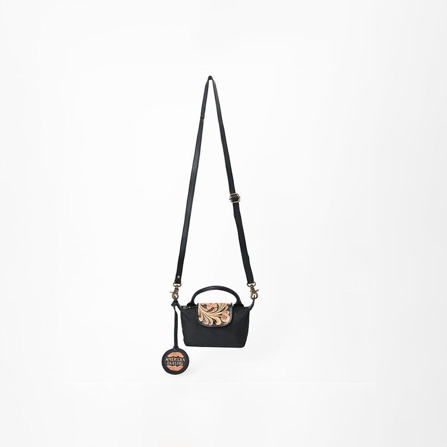 American Darling Western Leather Hand Tooled Crossbody Bag