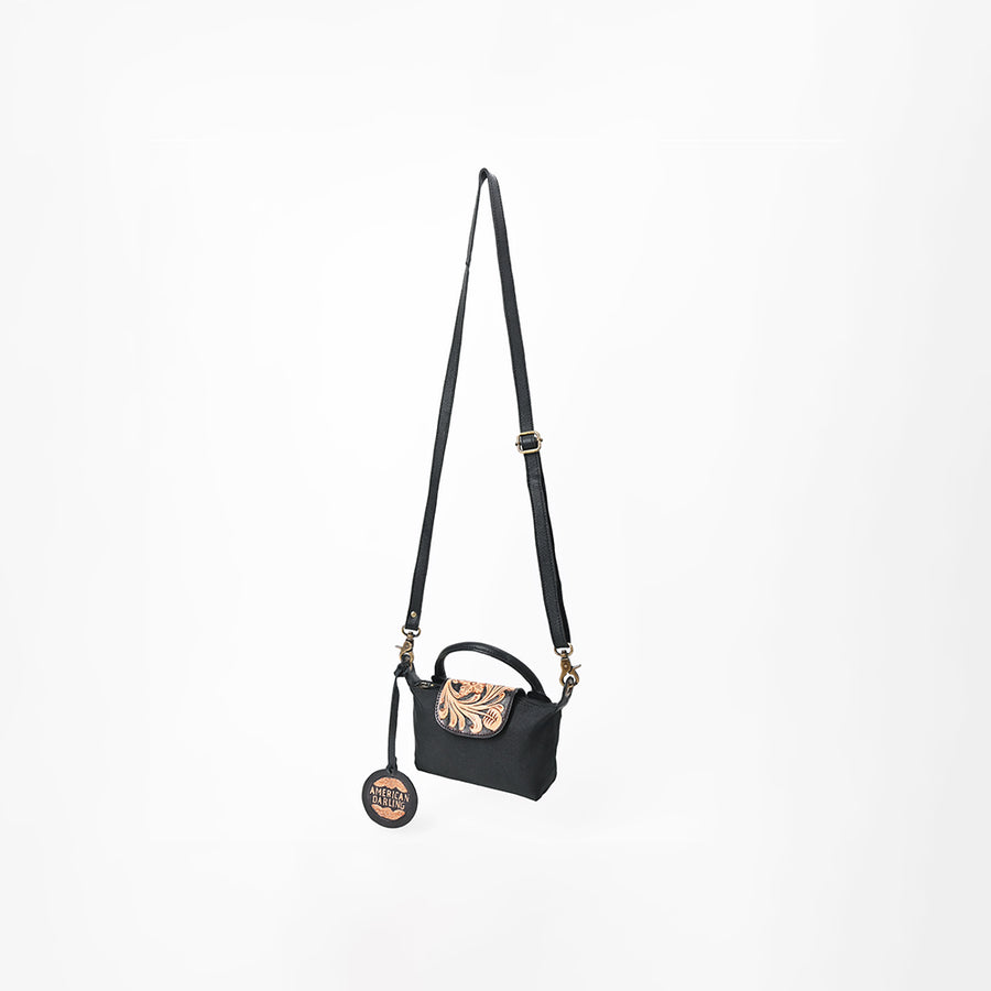 American Darling Western Leather Hand Tooled Crossbody Bag