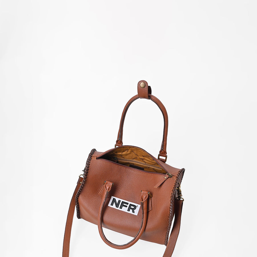Official PRCA & NFR Licensed Collection-Genuine Leather Speedy Handbag