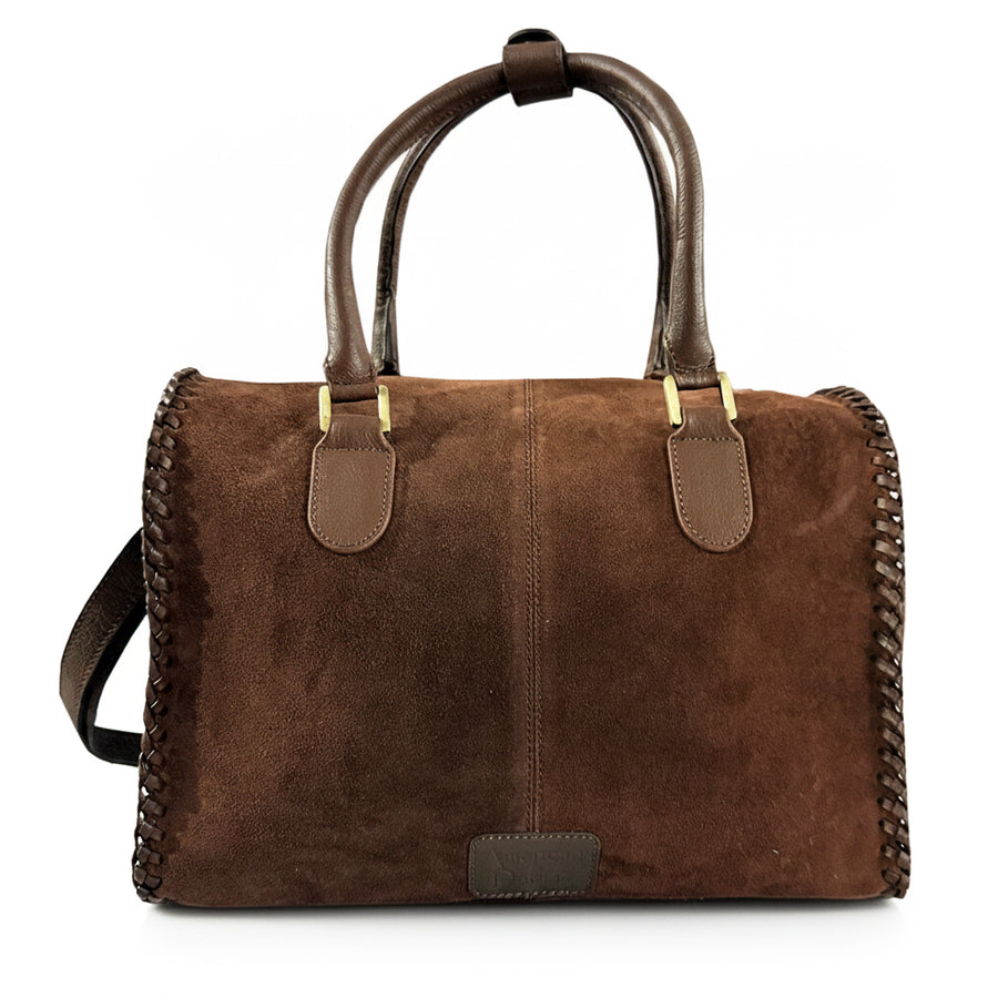 Official PRCA & NFR Licensed Collection-Western Suede Leather Speedy Bag