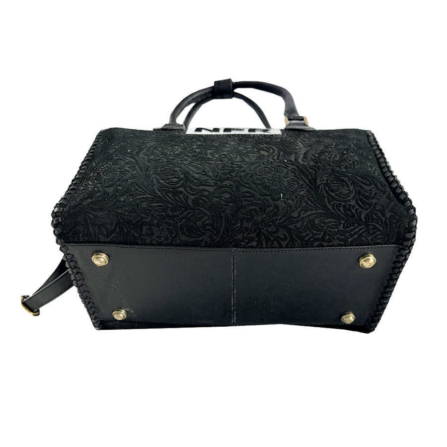 Official PRCA & NFR Licensed Collection-Genuine Embossed Leather Speedy Bag