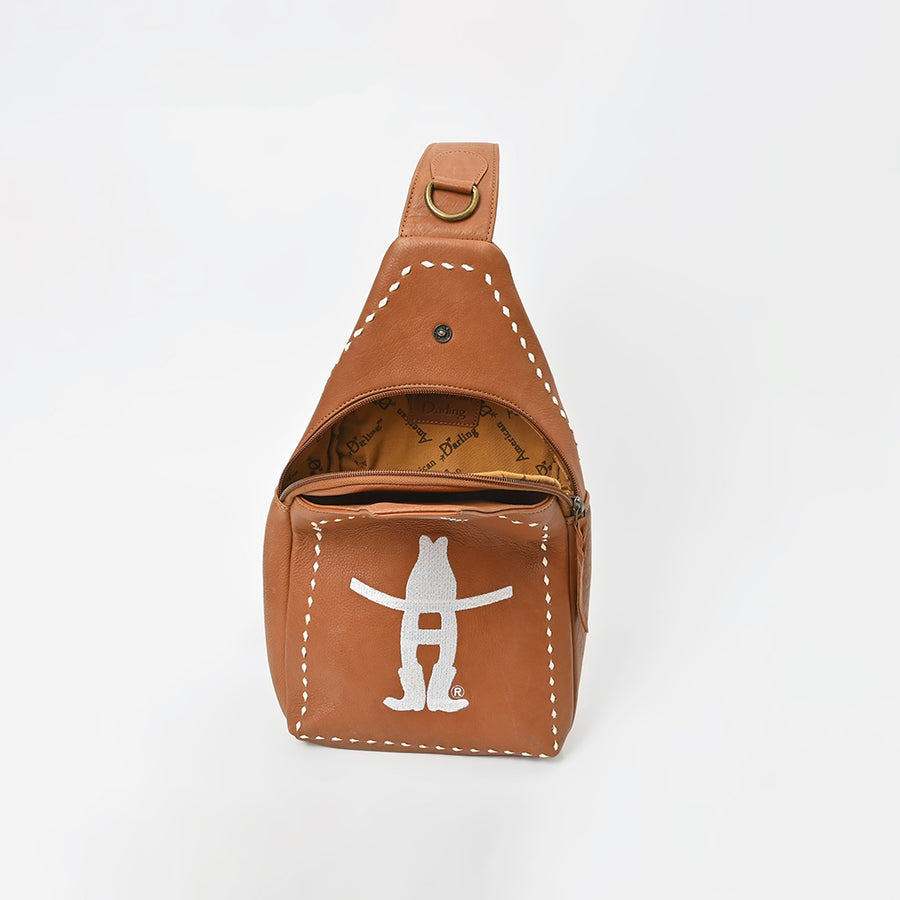 Magnolia Rodeo Genuine Leather Sling Bag | Houston Livestock Show and Rodeo