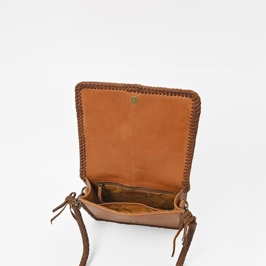 Frontier Rodeo Genuine Leather Black Embroidered Crossbody Bag | Houston Livestock Show and Rodeo