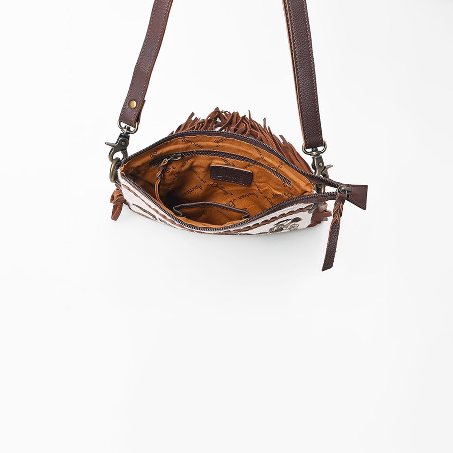 American Darling Western Horse Rider Fringe Crossbody Bag for Women