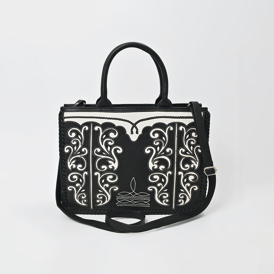 American Darling Tote Bag Black & White Western Handbag for Unisex