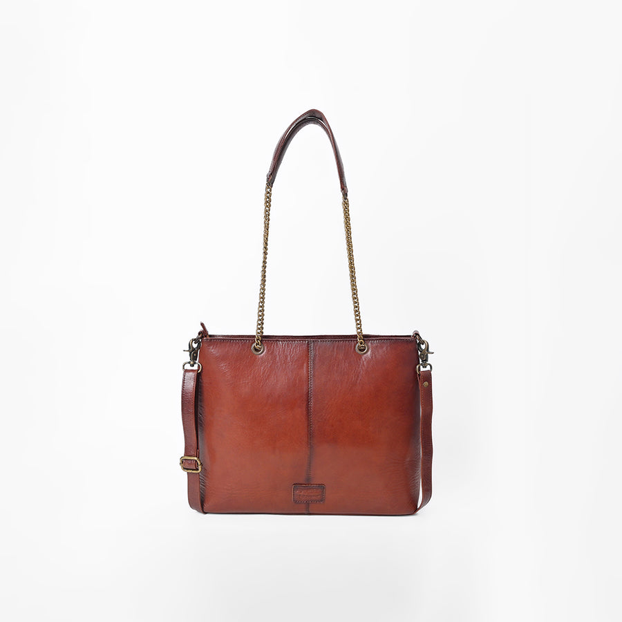 American Darling Western Quilted Leather w/ Hair-On Tote Bag Purse
