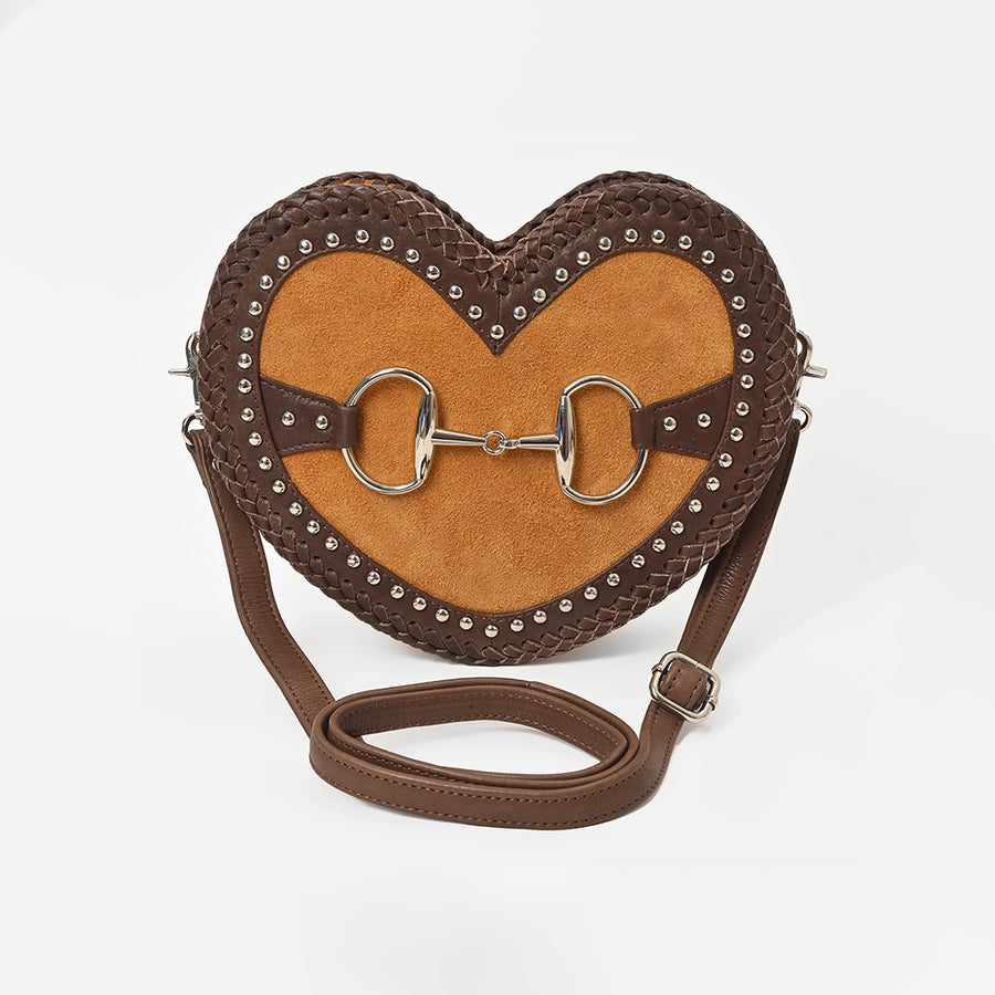 American Darling Women's Western Heart-Shaped Crossbody Bag