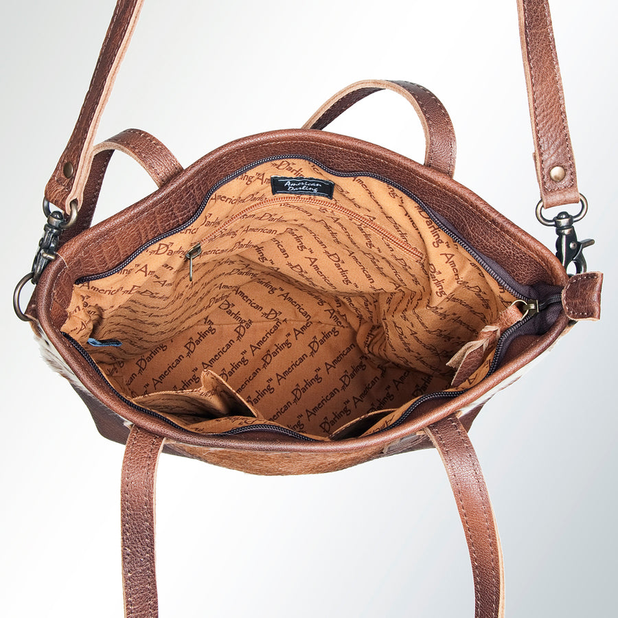 American Darling Hair-On Cowhide Leather Tote Bag for Women