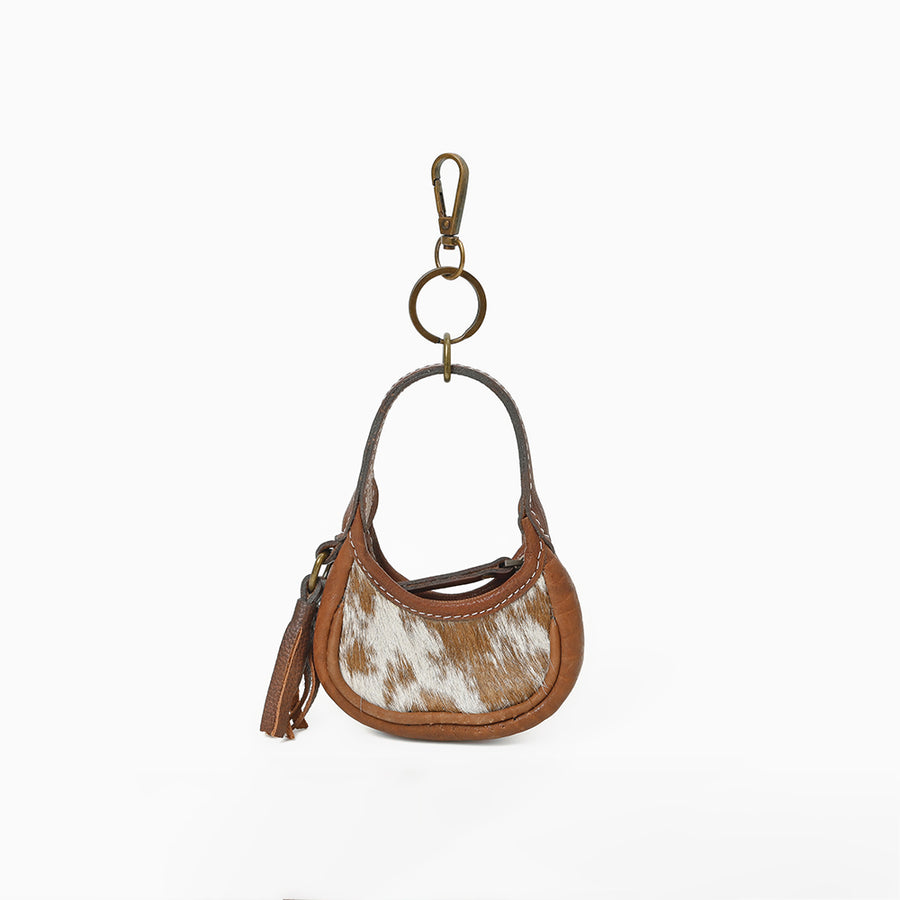 American Darling Genuine Hair-on Leather Mini Hobo Bag Charms