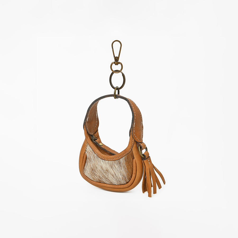 American Darling Genuine Hair-on Leather Mini Hobo Bag Charms