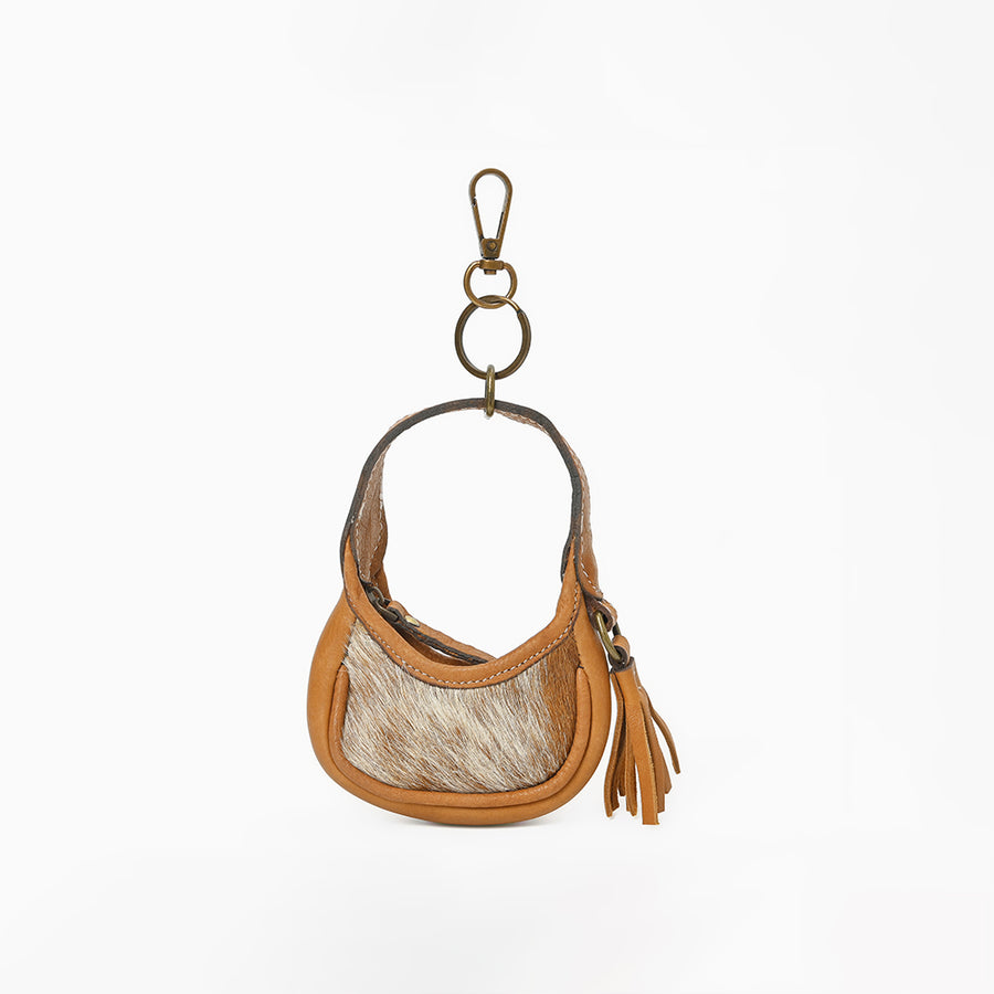 American Darling Genuine Hair-on Leather Mini Hobo Bag Charms