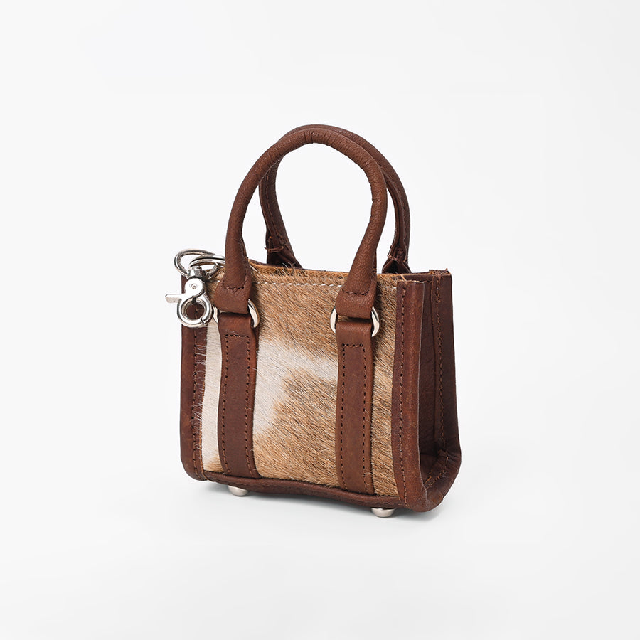 American Darling Genuine Hair-on Leather Mini Tote Bag Charms