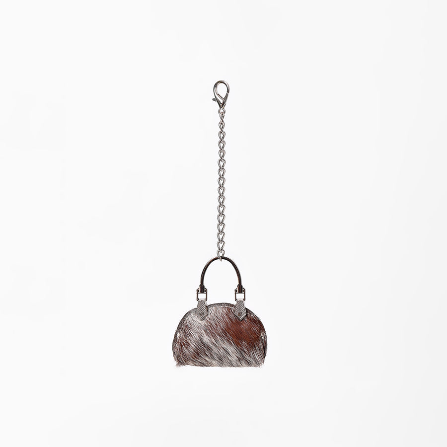 American Darling Leather Hair-On Cowhide Mini Purse Bag Charm
