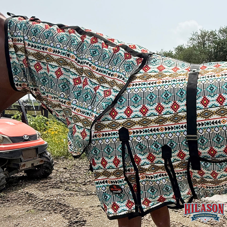 HILASON Horse Fly Sheet UV Protect Breathable Mesh Bug Mosquito Spring | Summer Horse Rug | Fly Rug
