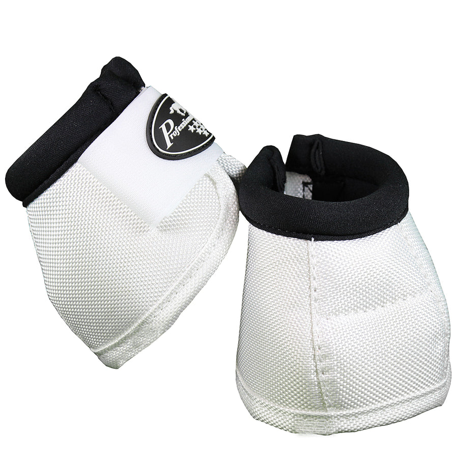 Medium Professional Choice Tack Ballistic Overreach Horse Bell Boots White - Uhorse