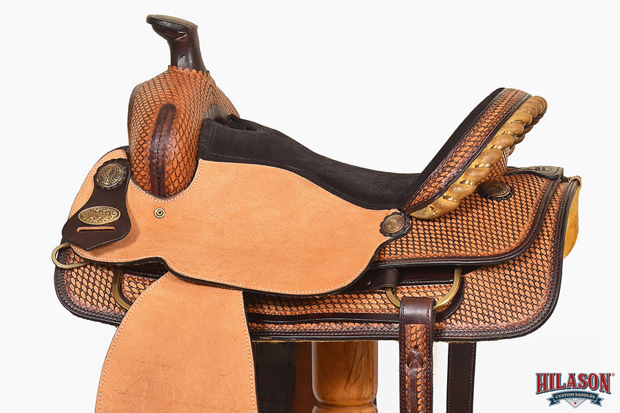 Western Horse Saddle American Leather Ranch Roping Cowboy Hilason