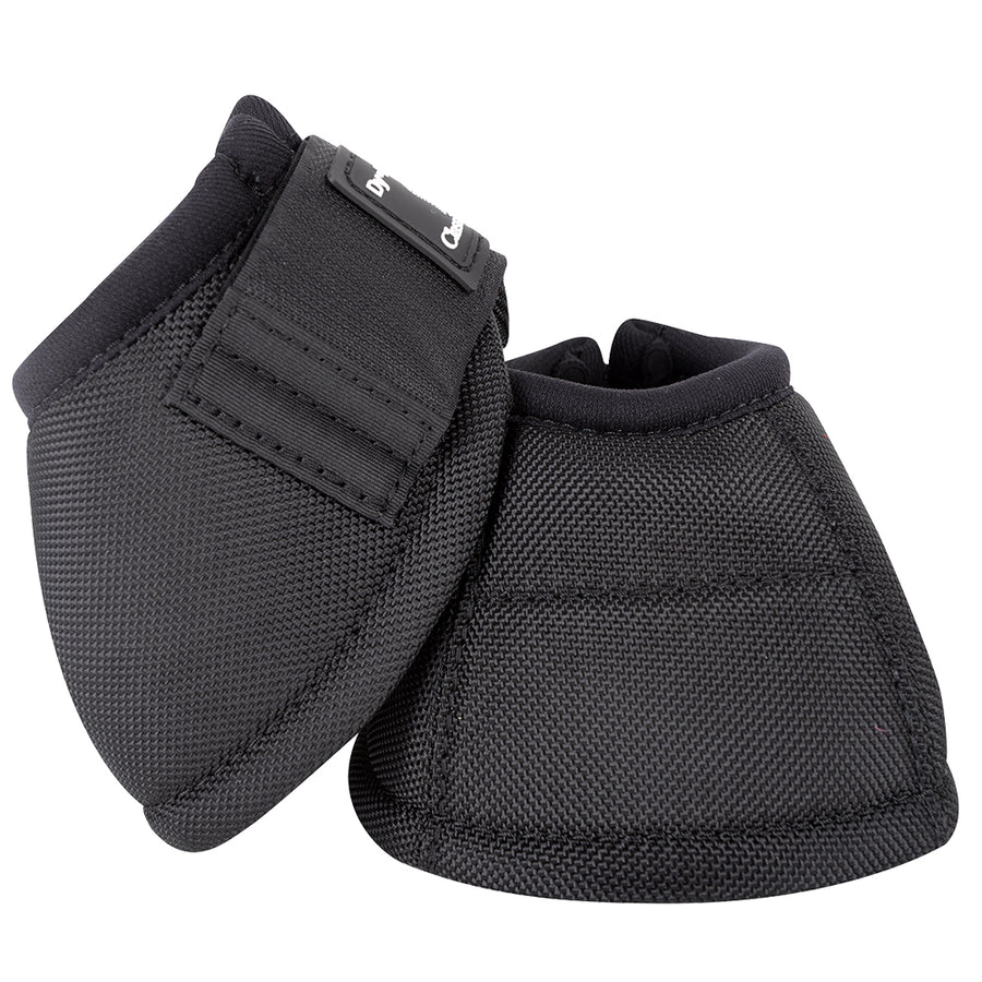 Small Classic Equine Dyno H. No Turn Bell Boots Pair Black by Hilason – Cowboy and equestrian accessories