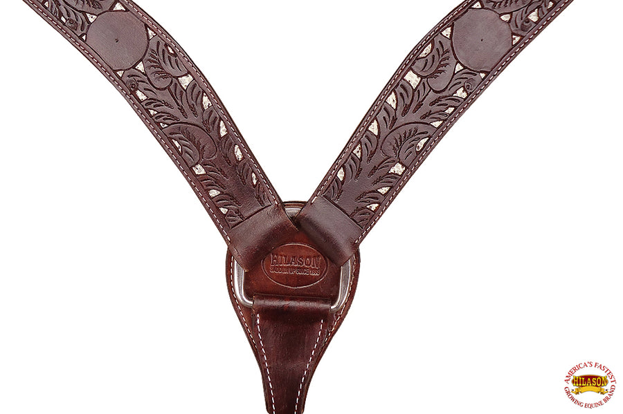 Hilason Western Horse Breast Collar American Leather Brown