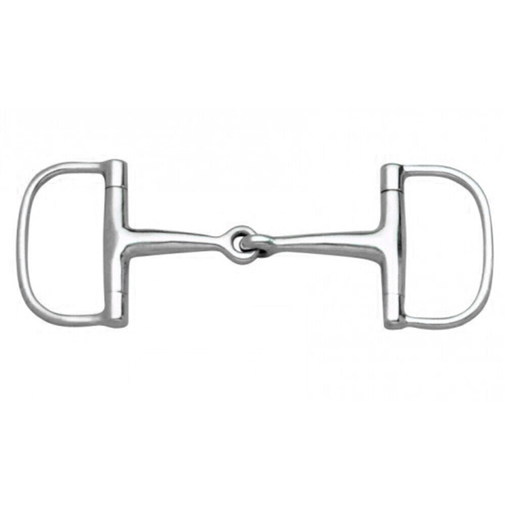Centaur Metalab Jointed Barrel Dee Stainless Steel Horse Bit