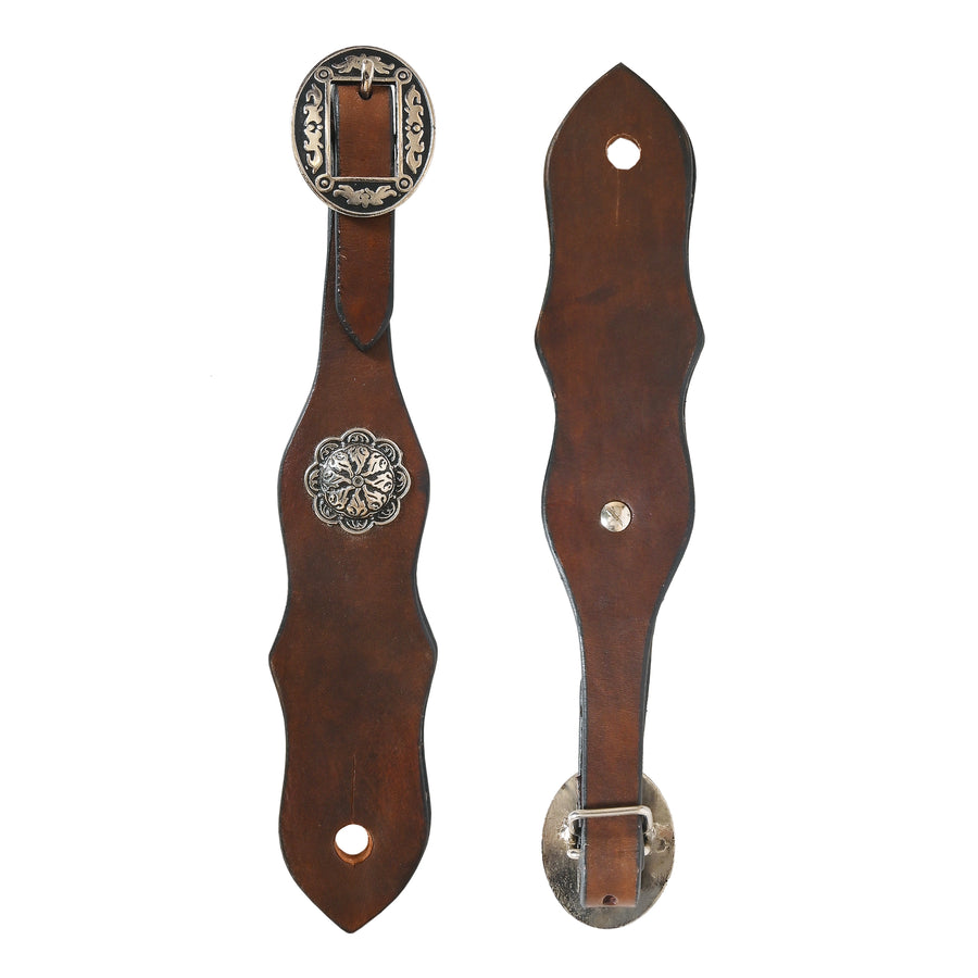 Hilason Western Horse Tack Quick Change Buckle Slobber Straps Dark Brown - Uhorse