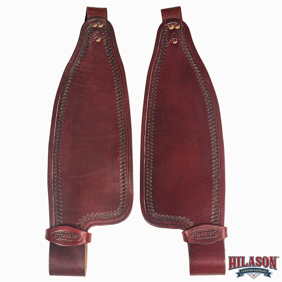 Hilason Leather Saddle Replacement Fender Pair With Hobble Straps Adult