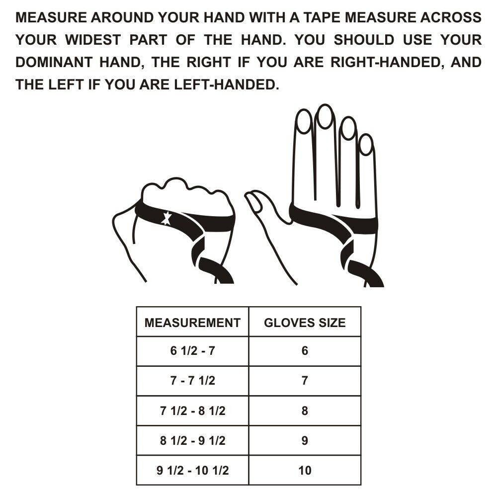 Hilason Pro Rodeo Gloves Genuine Leather Left Hand