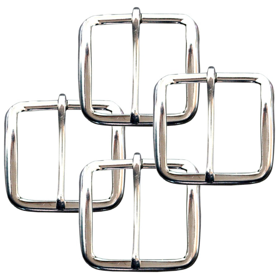 Pack Of 4 1-1/2 In Horse Tack Hardware Wire Belt Buckle Nickel Plated - Uhorse