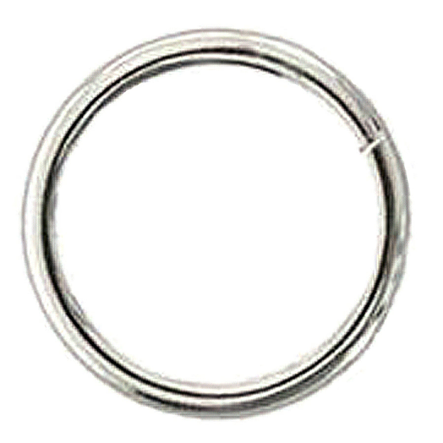 Pack Of 16 2.5 In Western Horse Tack Welded Wire Ring Nickel Plated - Uhorse