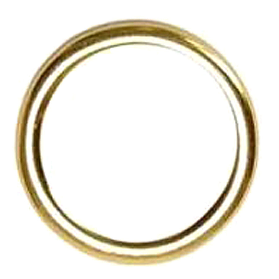 Pack Of 16 1-1/2 In X 6.0Mm Western Horse Weld Wire Ring Brass Plated - Uhorse