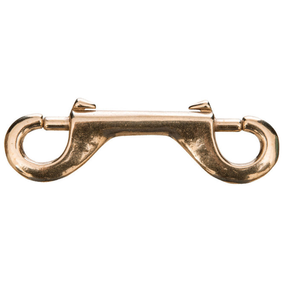 HILASON 16 Pack 4 In. Western Horse Saddle Tack Double End Snap Solid Brass - Hilason