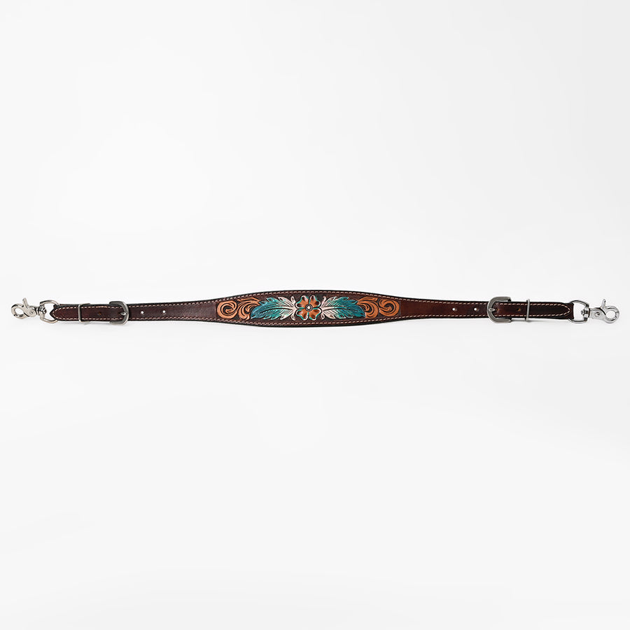 Bar H Equine American Leather Horse Saddle Tack One Ear Headstall Breast Collar Browband Wither Strap Set