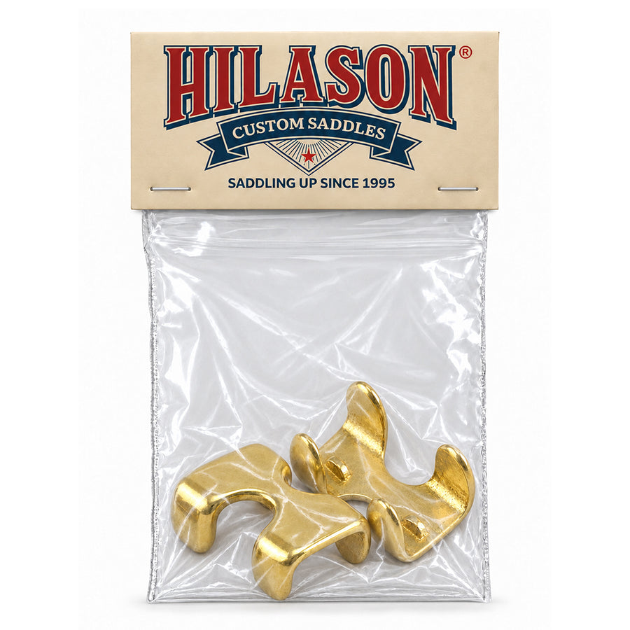 Hilason Solid Brass Bull Halter Clamp 7/8 in H x 1-7/8 in L Rope Hardware