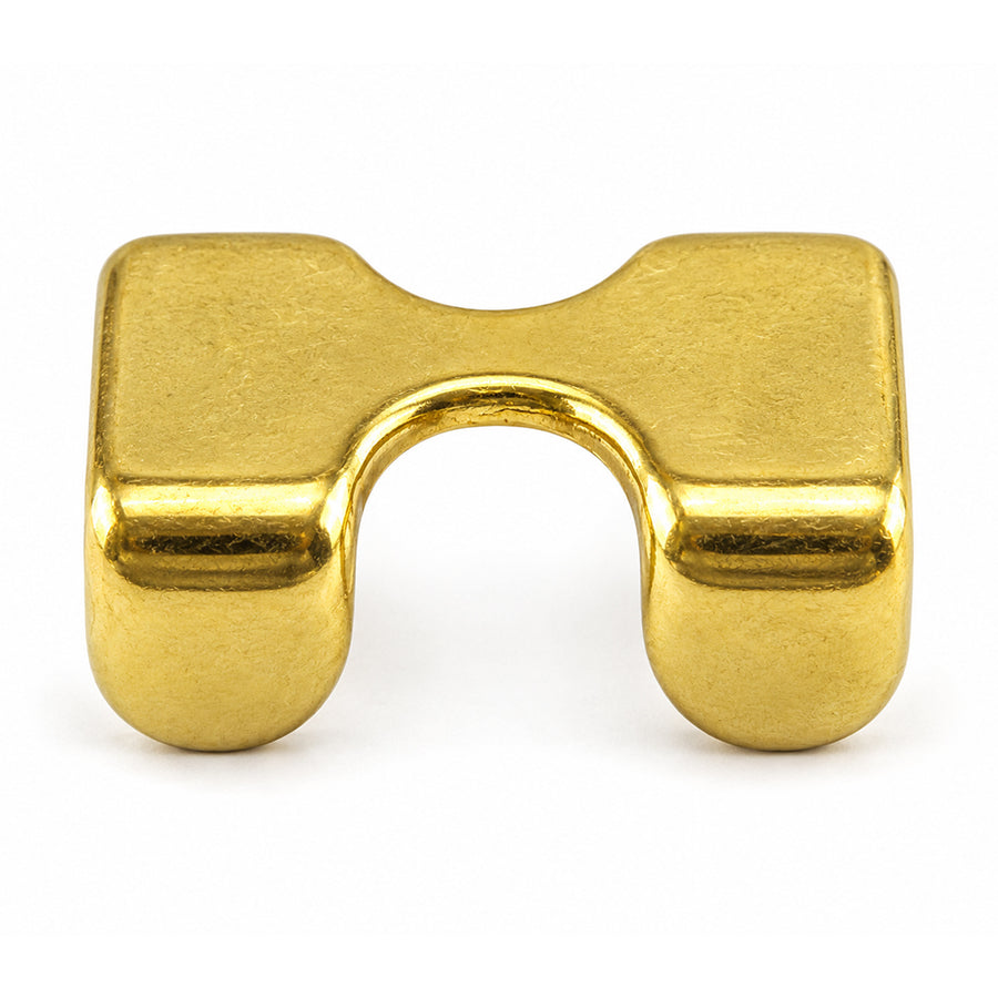 Hilason Solid Brass Bull Halter Clamp 7/8 in H x 1-7/8 in L Rope Hardware