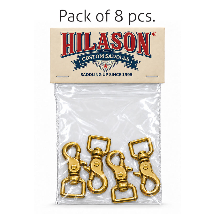 Hilason 3/4 in x 2-1/2 in Solid Brass Scissor Snap Square Swivel Hardware