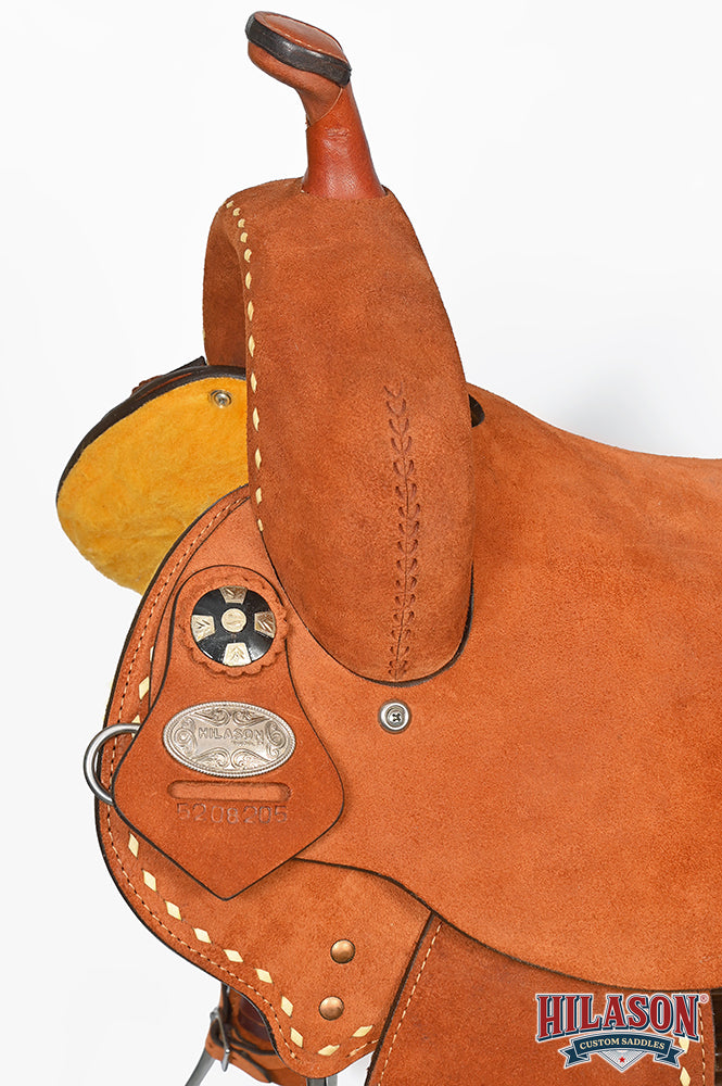 Hilason Western Horse Barrel Racing Wooden Tree American Leather Saddle