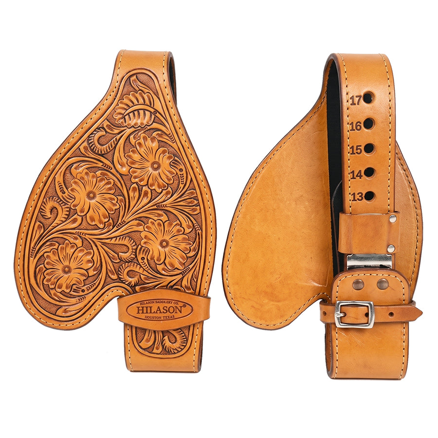 HILASON Youth Western Saddle Replacement Fenders, Genuine Leather Short Fenders with Adjustable Buckles & Hobble Strap