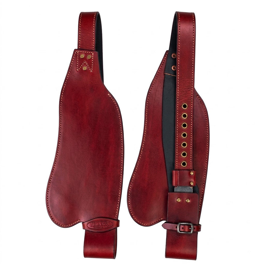 Hilason Leather Saddle Replacement Fenders Pair with Hobble Straps, Adult Western Riding