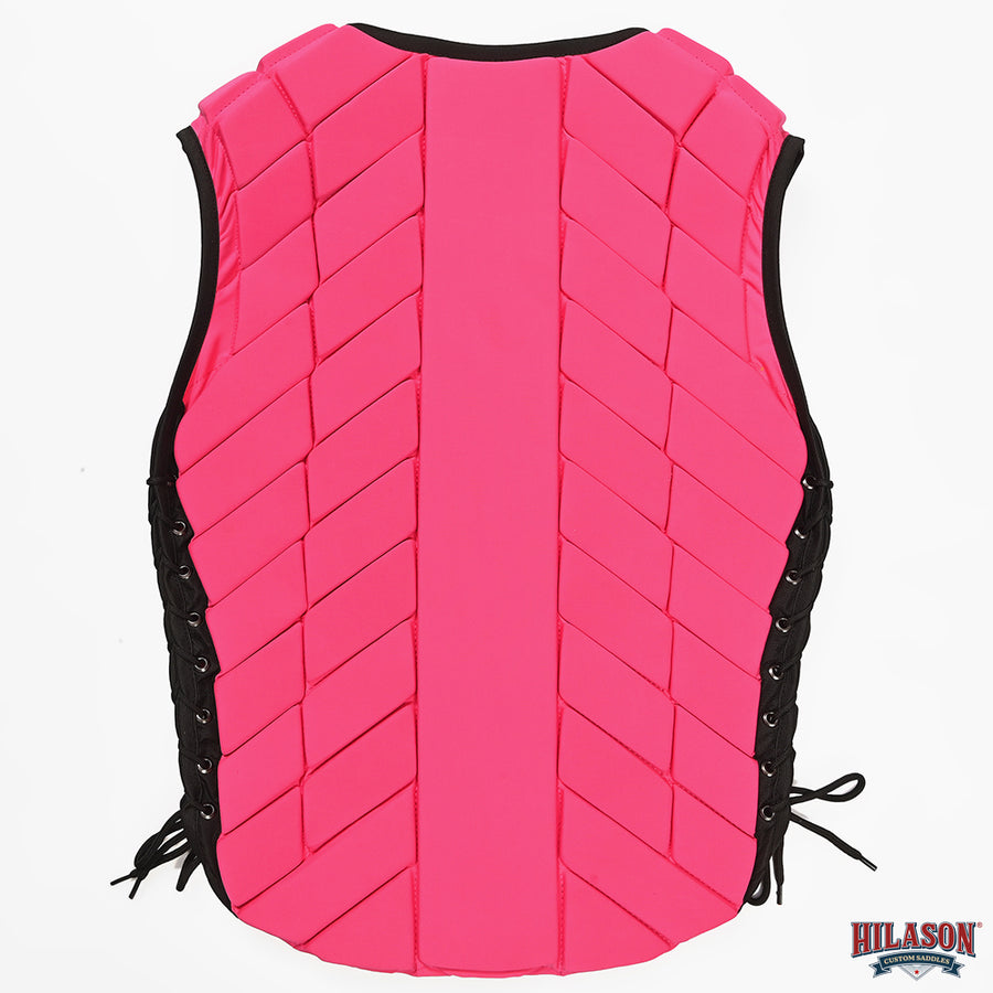 HILASON Equestrian Horse Vest Safety Protective Adult Eventing Pink |Horse Riding |Unisex |Rodeo