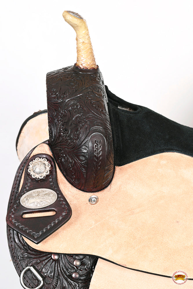 HILASON Flex Tree Western Horse Saddle American Leather Trail Barrel | for Horses
