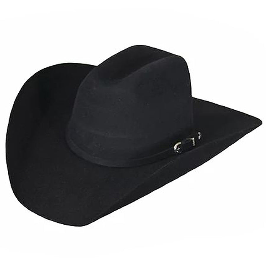 6 3/4 in Lone Star Cowboy Outlaw Kids Felt Rca Black - Uhorse