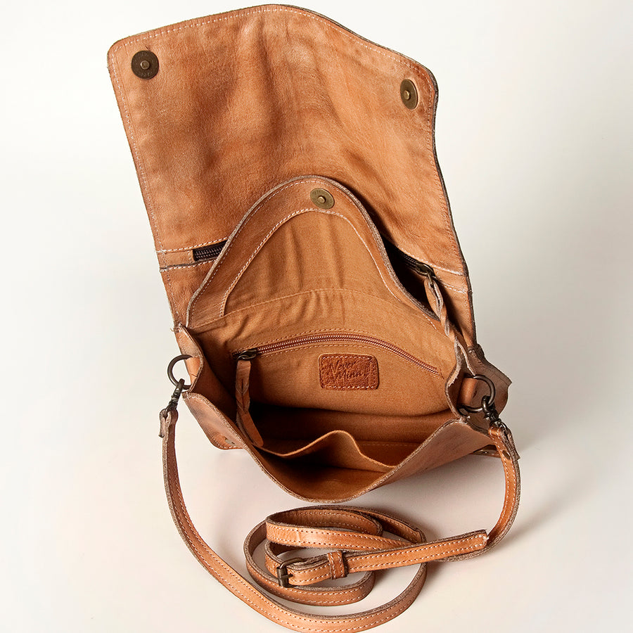 Never Mind Nmbg115A Cross Body I Vintage Handmade Genuine Cowhide Leather Women Bag Western Handbag Purse