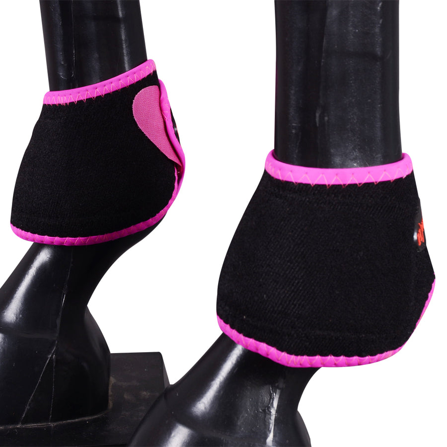 HILASON Ballistic Overreach Bell Boots for Horses Protective, Shock Absorbing, Durable and Comfortable Quick Wrap - Uhorse