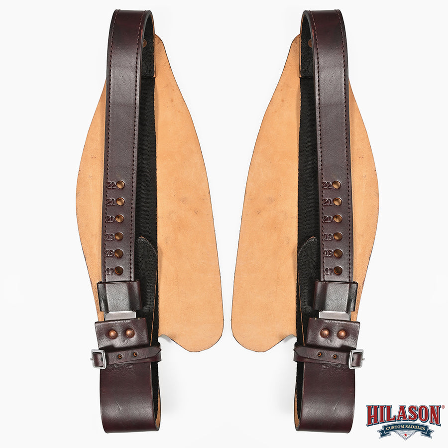 Hilason Leather Saddle Replacement Fender Pair With Hobble Strap Adult