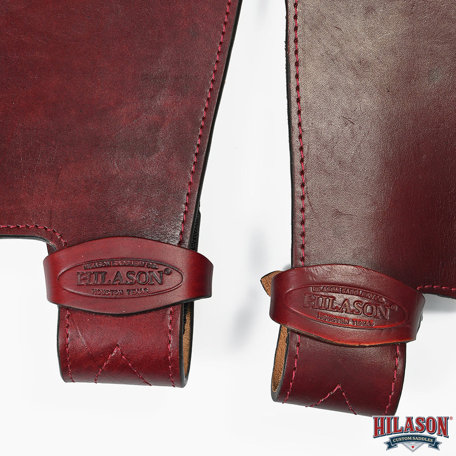 Replacement Saddle Fenders Hilason Leather Youth Pair W/ Hobble Strap