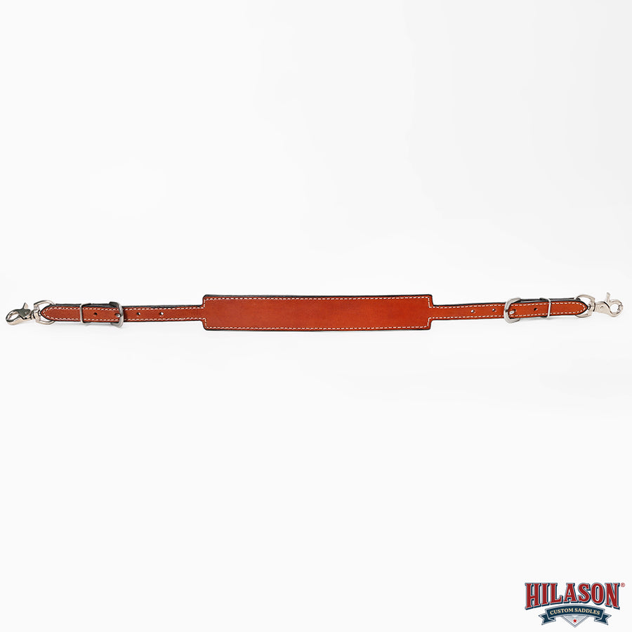 Hilason Horse Size Leather Breast Collar Wither Strap Tan Adjusts 24"-27"