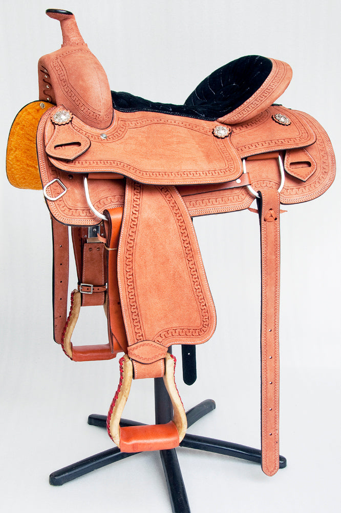 Comfytack Western Horse Saddle American Leather Trail Roping Ranch Tack Set