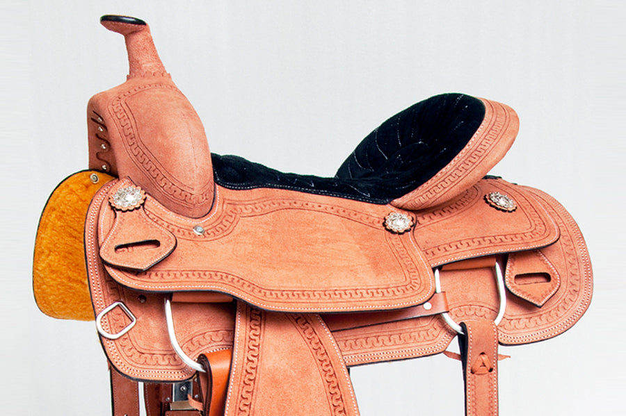 Comfytack Western Horse Saddle American Leather Trail Roping Ranch Tack Set