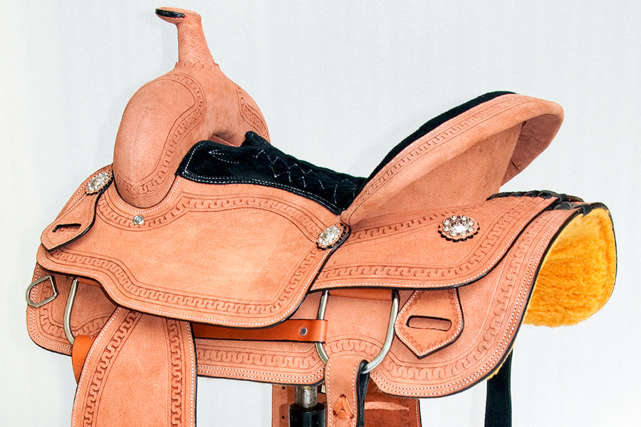 Comfytack Western Horse Saddle American Leather Trail Roping Ranch Tack Set
